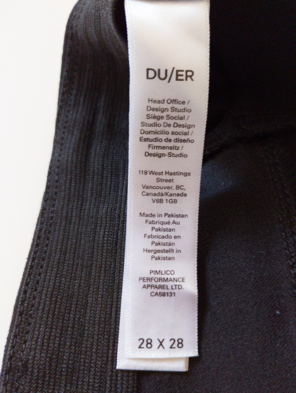DU/ER Four Way Flex Pull On Mid Rise Skinny Pants Black 28 Nwt - Picture 3 of 11